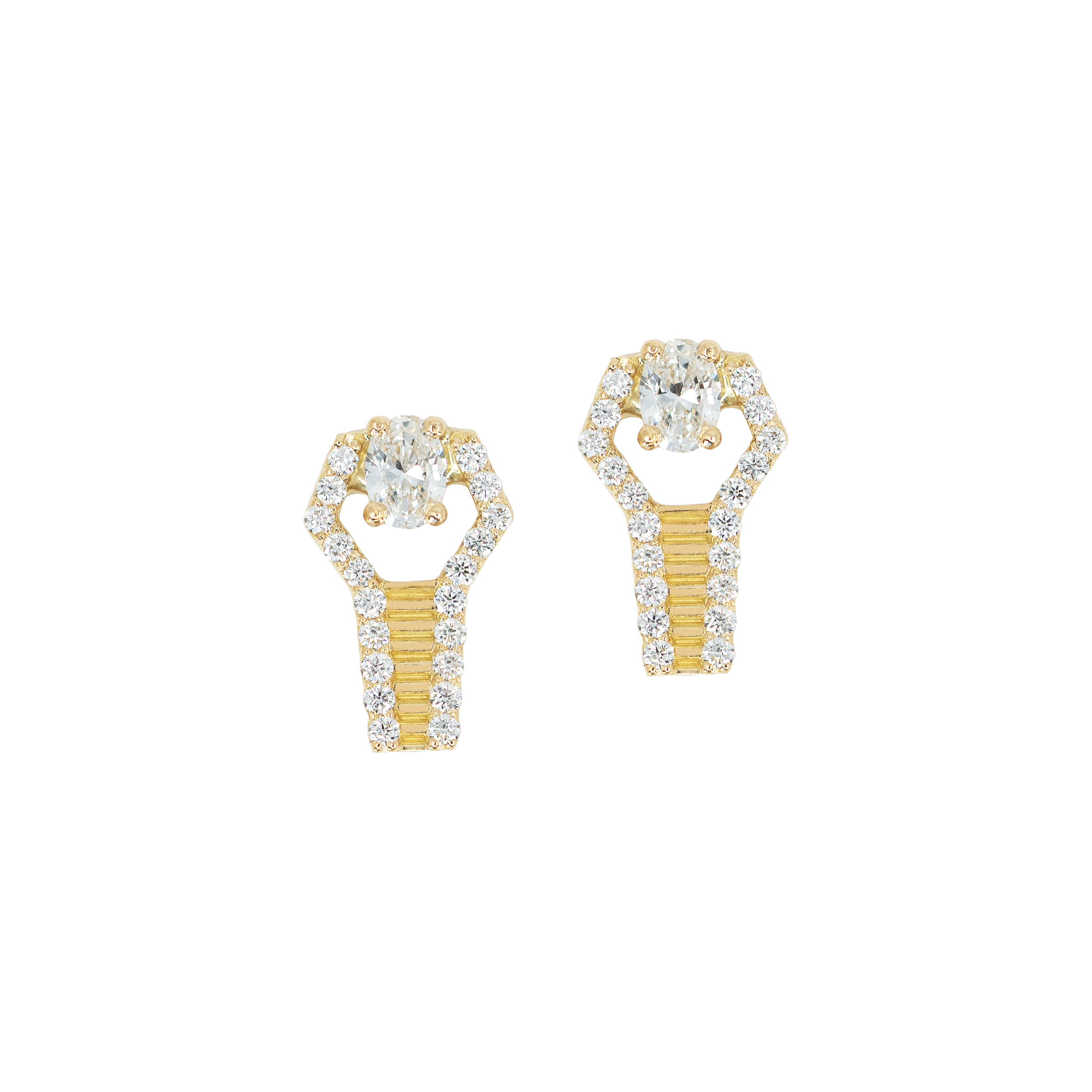 Boucles d'oreilles Askos, diamants 0.46ct
