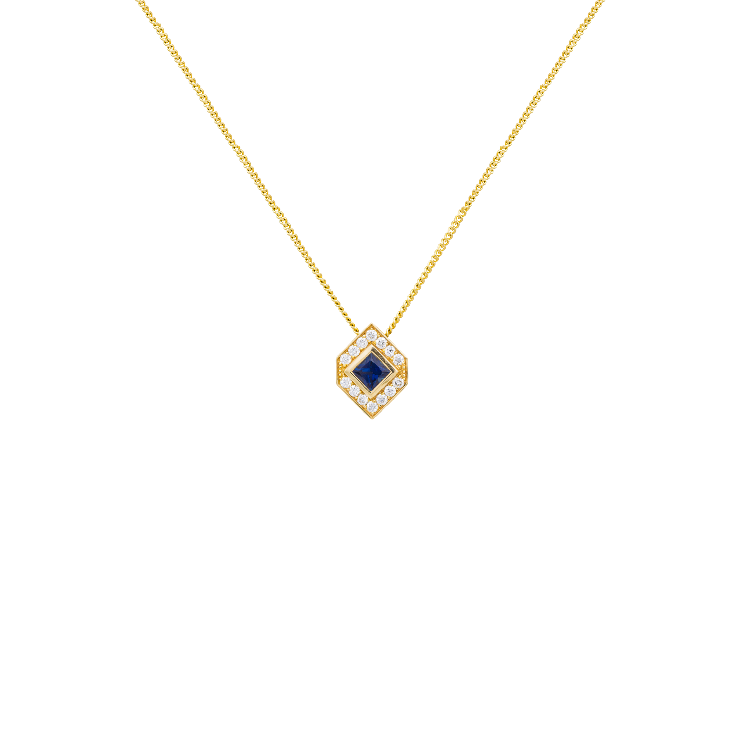 Collier Carla, saphir et diamants
