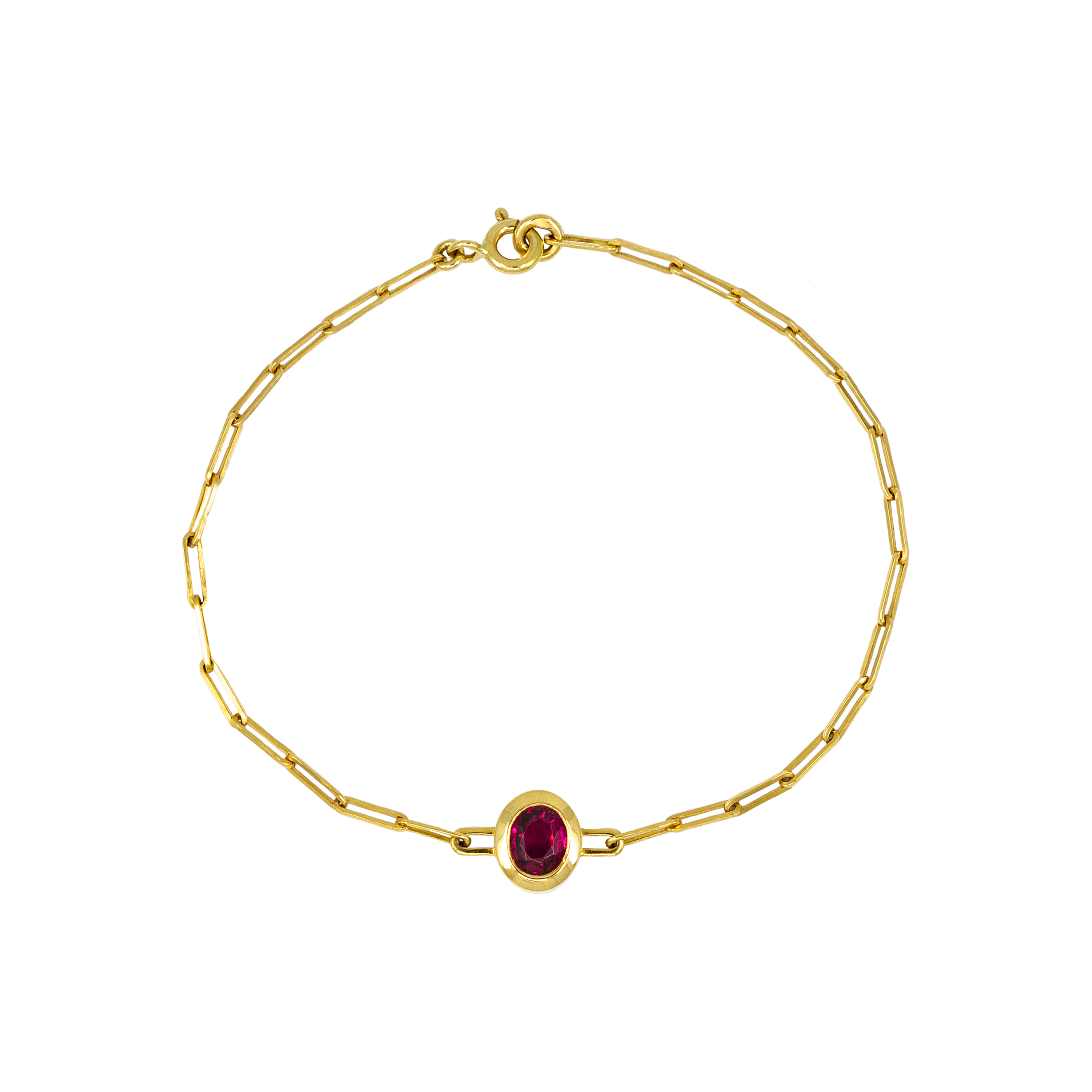 Bracelet Fragola, tourmaline rubellite