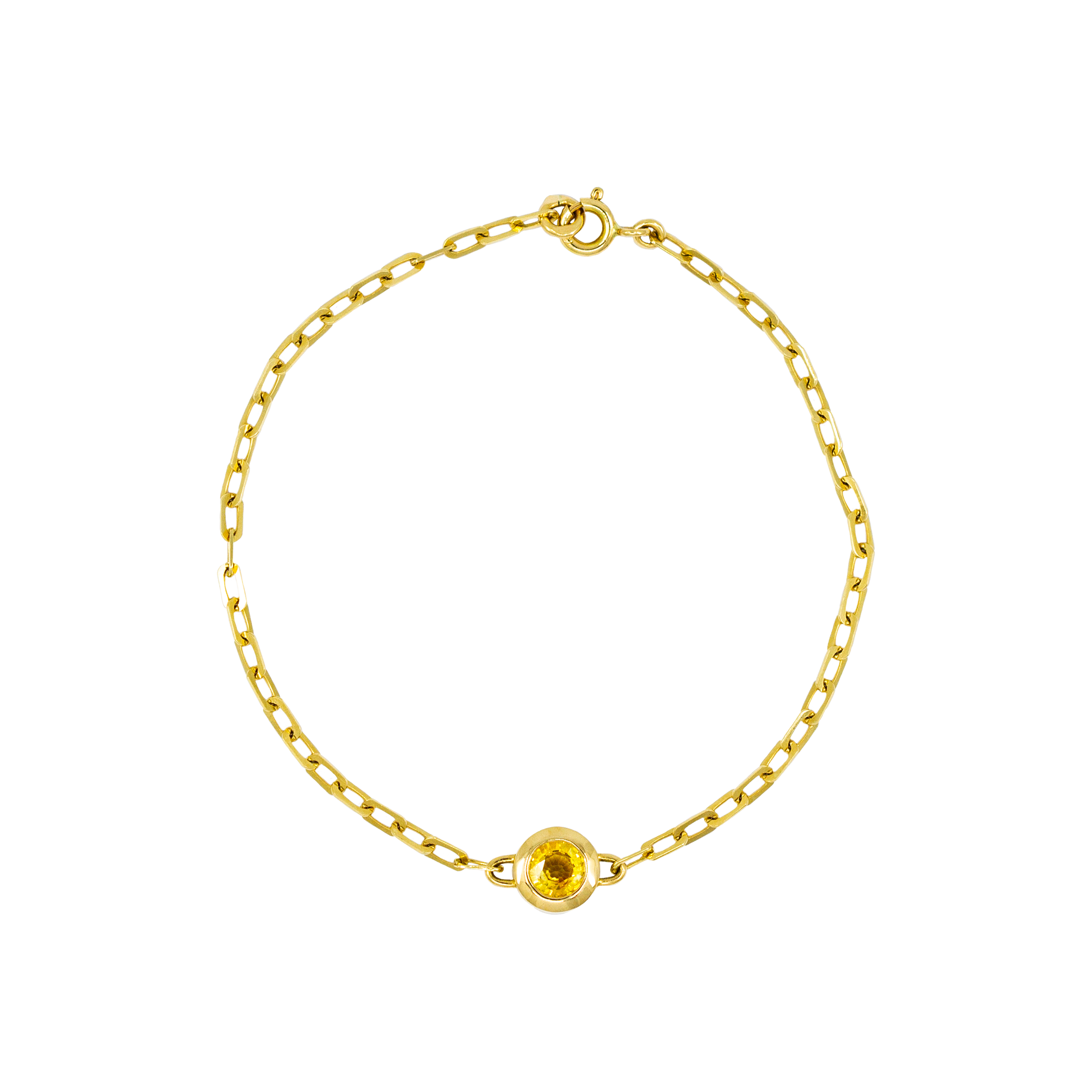 Bracelet Limon, saphir jaune