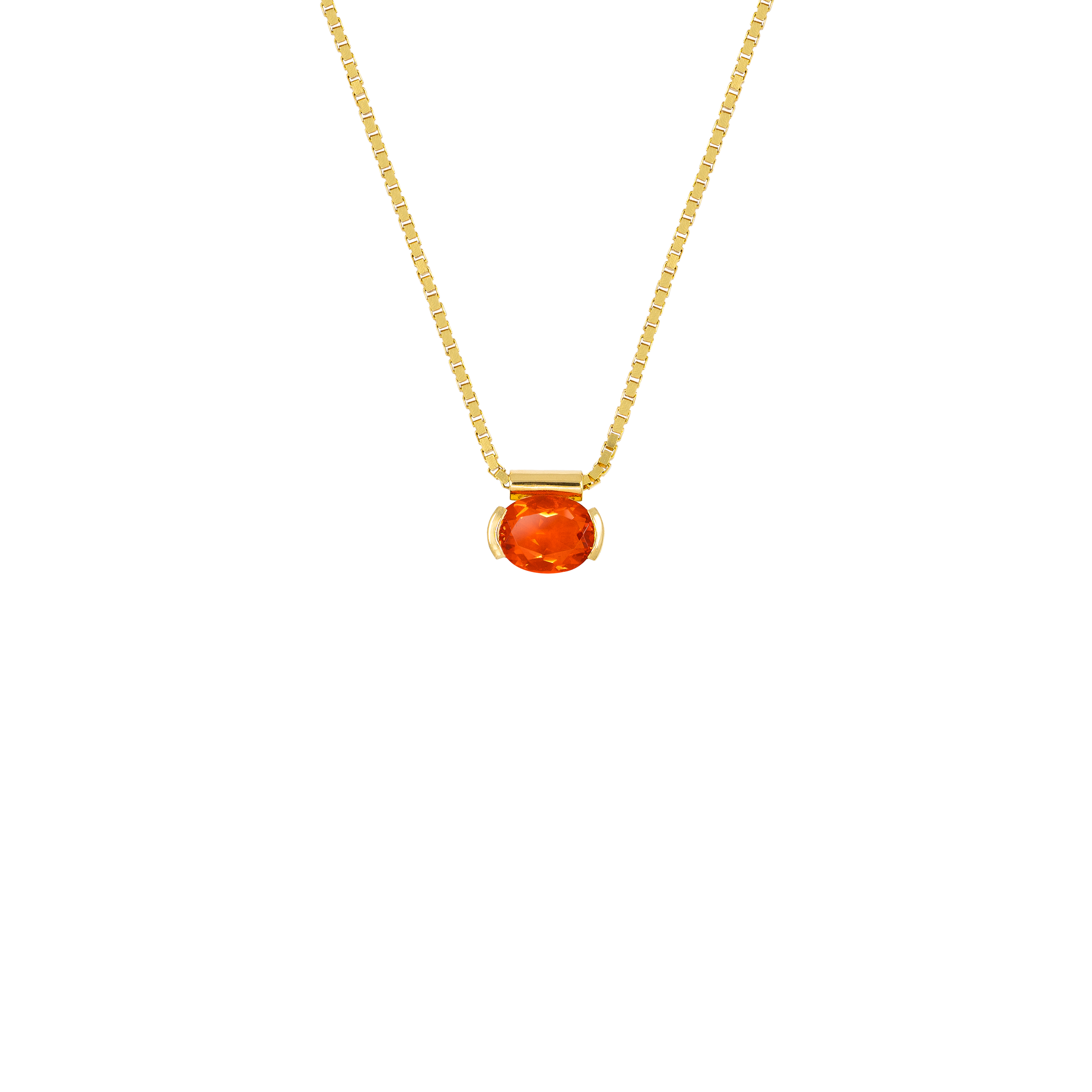 Collier Majda, opale de feu