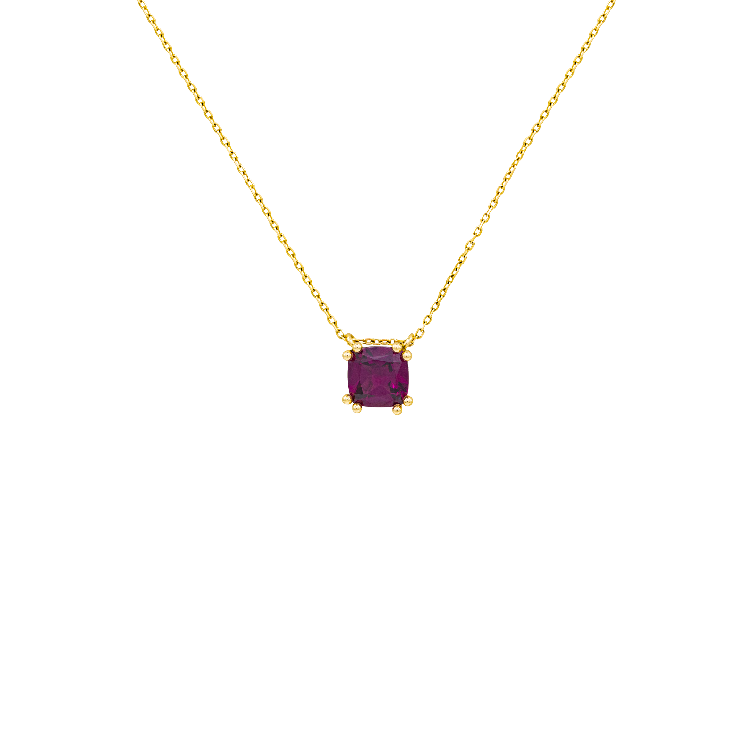 Collier Milan, grenat rhodolite