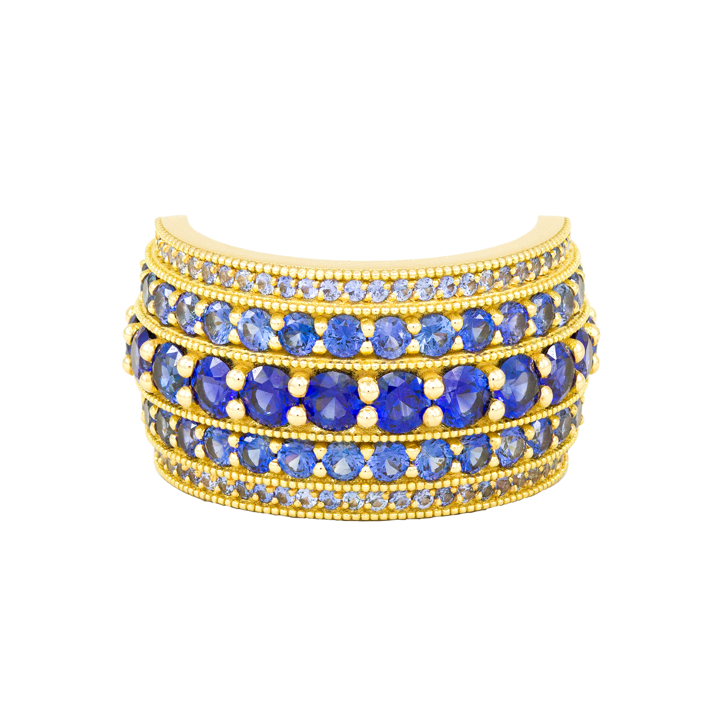 Bague Pacha, saphirs bleus