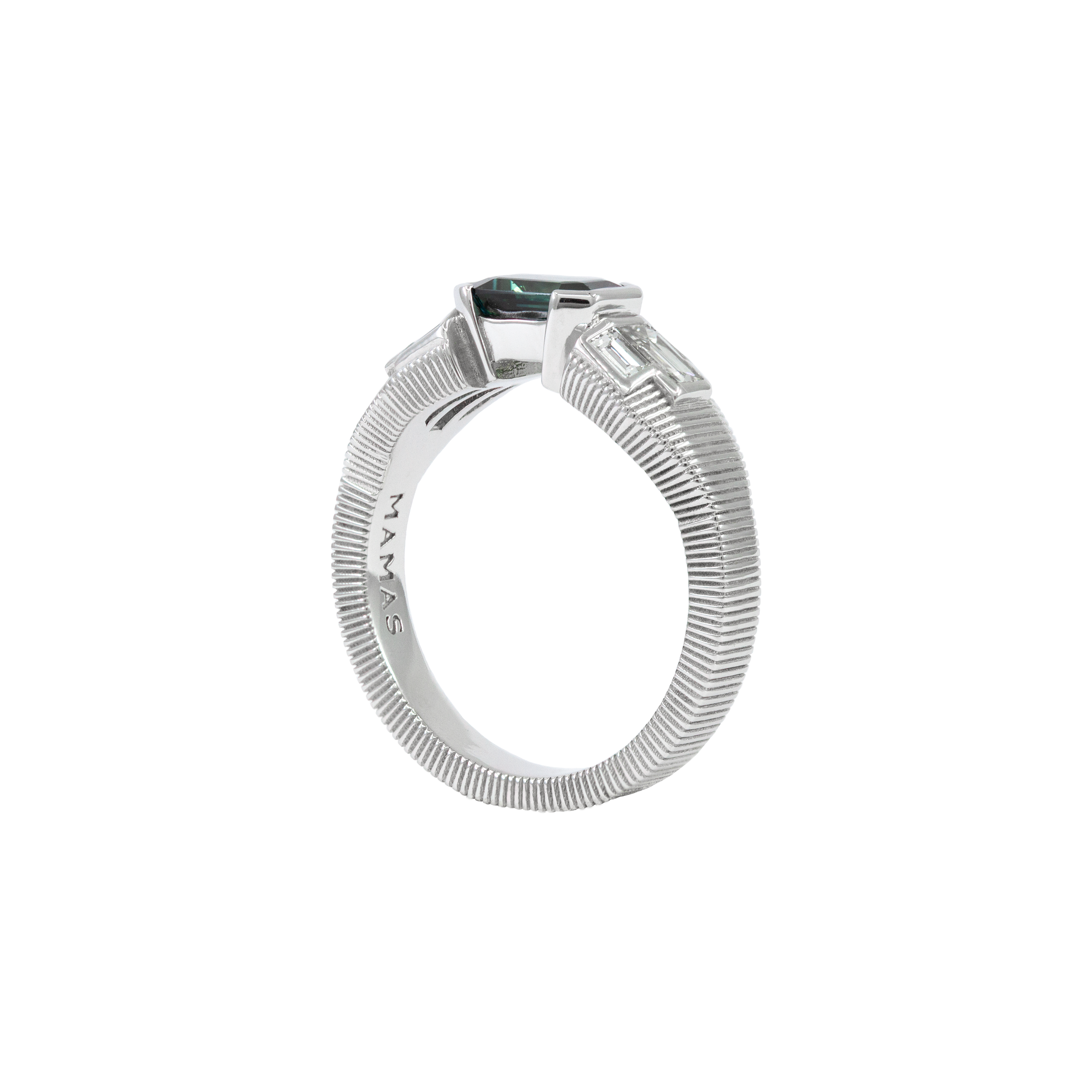 Bague Paula, saphir vert et diamants