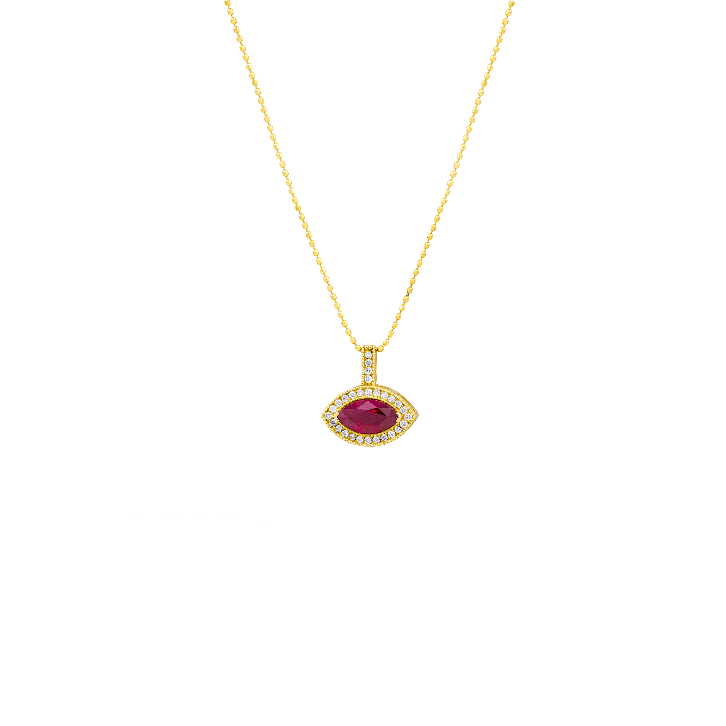 Collier Rubia, rubis et diamants