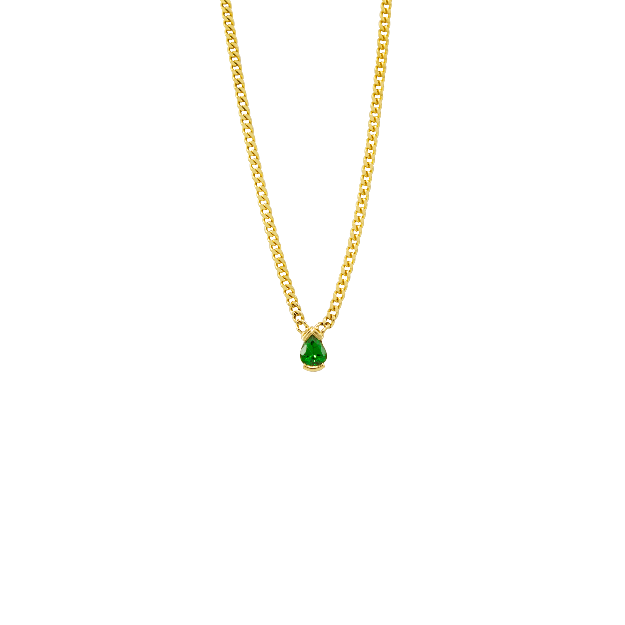 Collier Susanna, grenat tsavorite